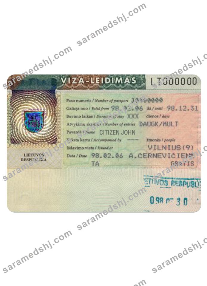 LITHUANIA travel visa